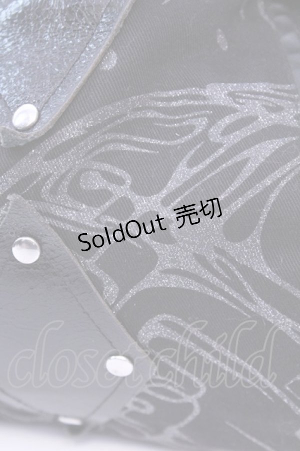 画像3: Sixh / ラメptバッグ  ブラック×シルバー O-25-12-11-1018-HN-BG-OW-OS (3)