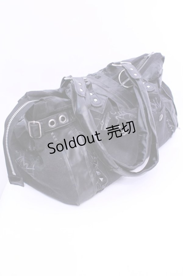 画像4: Sixh / ラメptバッグ  ブラック×シルバー O-25-12-11-1018-HN-BG-OW-OS (4)