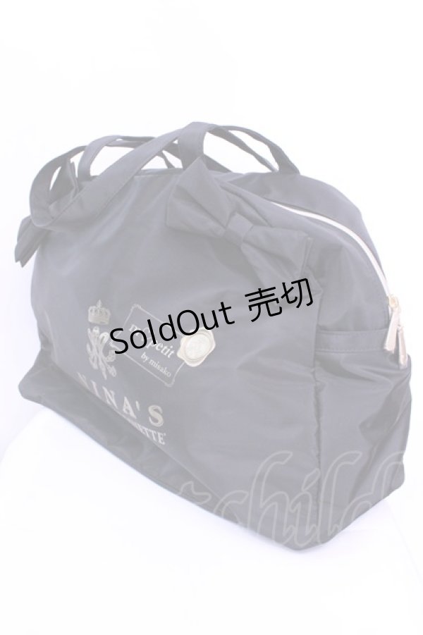 画像1: m petit by misako / NINA'Sコラボボストン  クロ O-25-12-11-1023-LO-BG-OW-OS (1)