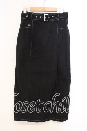 画像: EATME / デニムロングスカート M クロ O-25-12-13-028-LO-SK-OW-OS