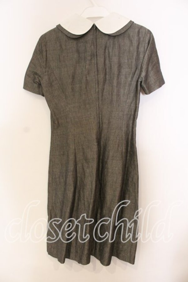 画像2: MILK / ダブルカラーリネンワンピース  グレー O-25-12-13-029-ML-OP-OW-OS (2)
