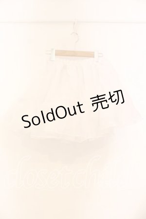 画像: metamorphose / オーガンジーソフトパニエ  シロ O-25-12-13-032-ME-SK-OW-OS