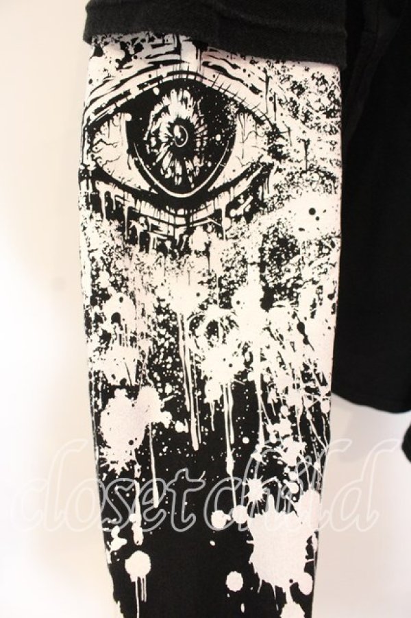 画像2: M:E / フェイクレイヤードプルオーバー F ブラック O-25-12-13-038-PU-TO-OW-ZT514 (2)