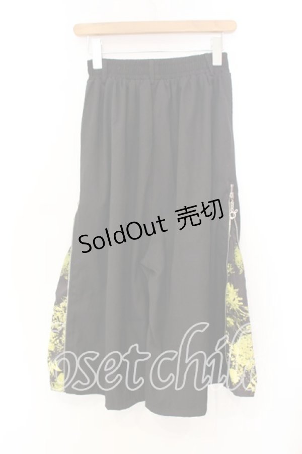 画像2: NieR Clothing / ZIPワイドパンツ F ブラック O-25-12-13-042-PU-PA-OW-OS (2)