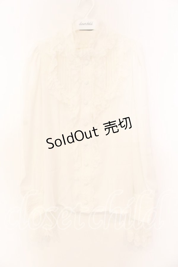 画像1: ALICE and the PIRATES / Mon favori champ de fleurs ブラウス  シロ O-25-12-13-050-PA-BL-IG-OS (1)