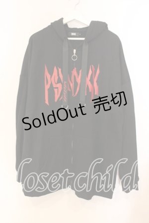 画像: PSYNXX / 羽パーカー  ブラック×レッド O-25-12-13-051-PU-TO-IG-OS