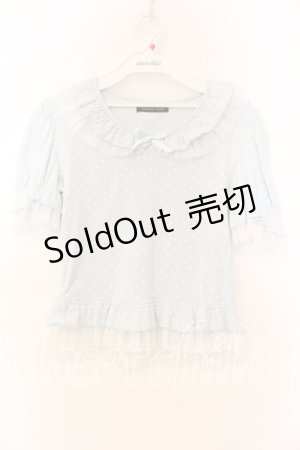 画像: Innocent World / 水玉チュールプルオーバー  サックス O-25-12-13-052-IW-TO-IG-OS