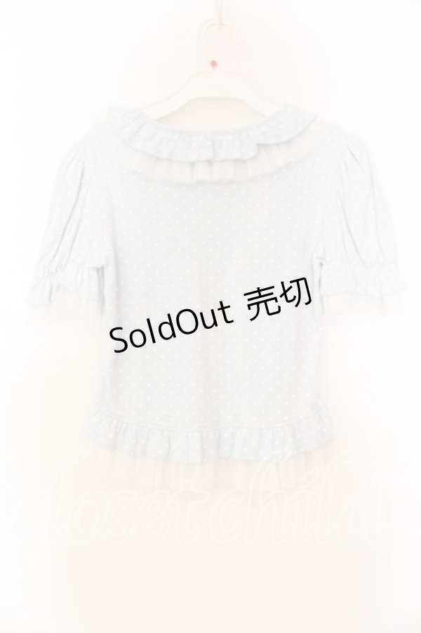 画像3: Innocent World / 水玉チュールプルオーバー  サックス O-25-12-13-052-IW-TO-IG-OS (3)