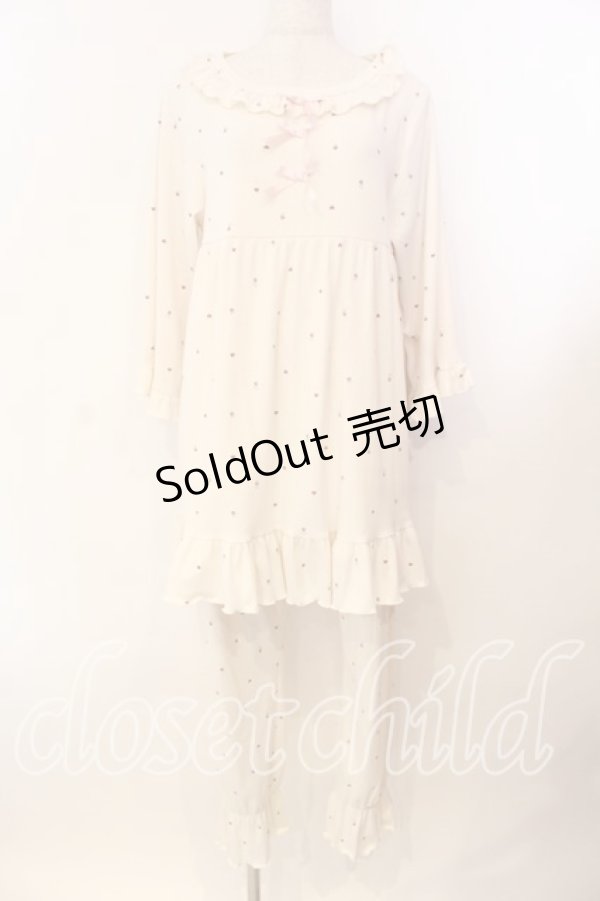 画像1: m petit by misako / 花がらルームウェア  クリーム O-25-12-13-060-LO-TO-IG-ZT353 (1)