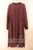 画像3: axes femme POETIQUE / 刺繍ケープ付レトロワンピース【ケープ欠品】  ワイン O-25-12-13-068-AX-OP-IG-OS (3)