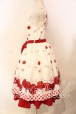 画像3: Chalmiere / スウィーティアップルジャンパースカート  ホワイト O-25-12-13-007-0-OP-IG-OS (3)