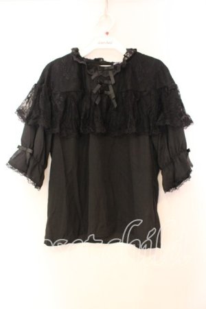 画像: axes femme kawaii / ブリーズブラウス  クロ O-25-12-13-085-AX-TO-IG-OS