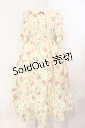 画像: axes femme Kawaii / クラシックベリーワンピース  イエロー O-25-12-13-009-AX-OP-IG-OS