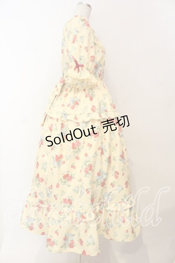 画像3: axes femme Kawaii / クラシックベリーワンピース  イエロー O-25-12-13-009-AX-OP-IG-OS (3)