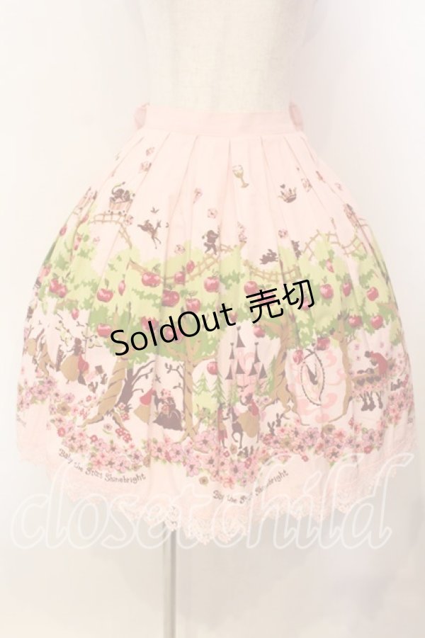 画像1: BABY,THE STARS SHINE BRIGHT / 白雪姫プリントスカート  ピンク O-25-12-13-013-BA-SK-OW-OS (1)