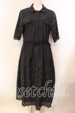 画像: Jane Marple Dans Le Salon / Table cloth lace shirt dress ドレス Ｍ クロ O-25-12-13-020-JM-OP-IG-OS