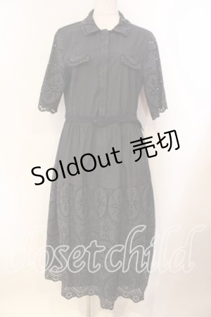画像: Jane Marple Dans Le Salon / Table cloth lace shirt dress ドレス Ｍ クロ O-25-12-13-020-JM-OP-IG-OS