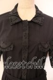 画像2: Jane Marple Dans Le Salon / Table cloth lace shirt dress ドレス Ｍ クロ O-25-12-13-020-JM-OP-IG-OS (2)