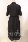 画像4: Jane Marple Dans Le Salon / Table cloth lace shirt dress ドレス Ｍ クロ O-25-12-13-020-JM-OP-IG-OS (4)