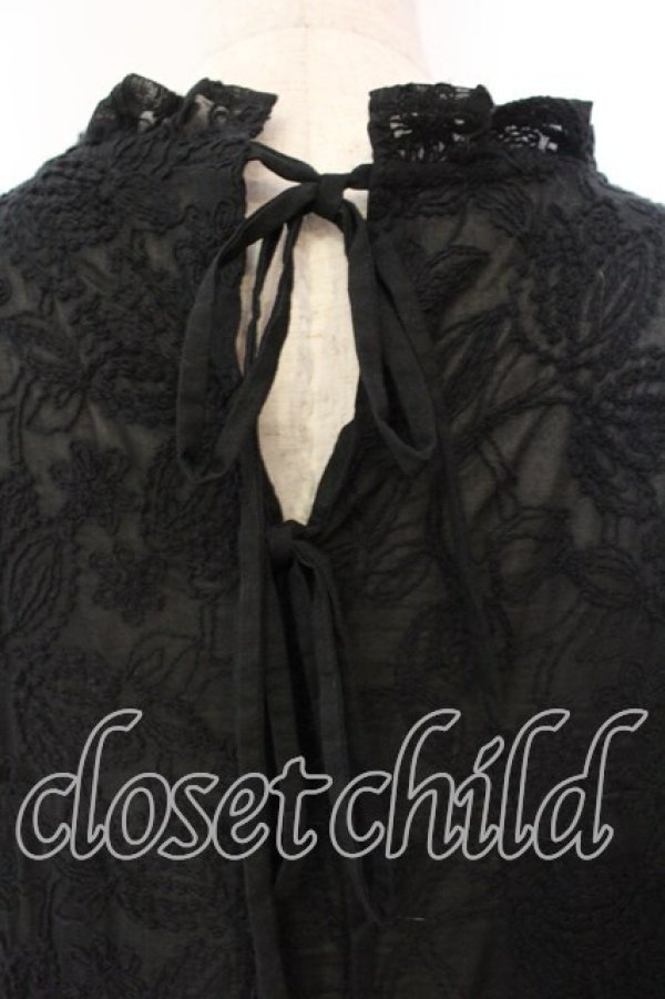 画像5: Jane Marple Dans Le Salon / Tulip lace tiered dress Ｍ クロ O-25-12-13-021-JM-OP-IG-OS (5)