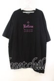 画像2: REFLEM / 箔プリントTEE F ブラック×ピンク O-25-12-13-022-PU-TO-OW-ZT514 (2)