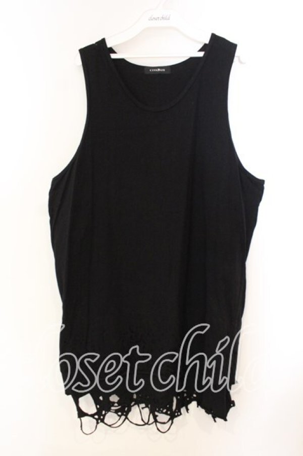 画像1: CIVARIZE / オパールダメージタンクトップ F ブラック O-25-12-13-023-GO-TO-OW-ZT514 (1)