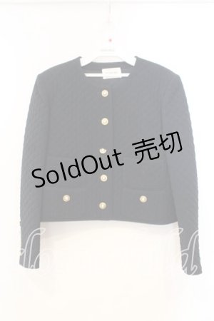 画像: INGEBORG / キルティングノーカーラージャケット  クロ O-25-12-13-025-LO-JA-IG-ZT524