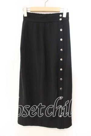 画像: EATME / ドットボタンタイトスカート  クロ O-25-12-13-027-LO-SK-OW-OS