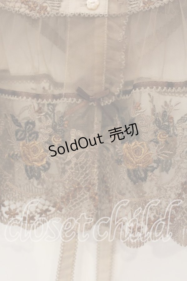 画像3: PINK HOUSE / ロココレース使いベスト  ブラウン O-25-12-15-034-LO-TO-OW-OS (3)