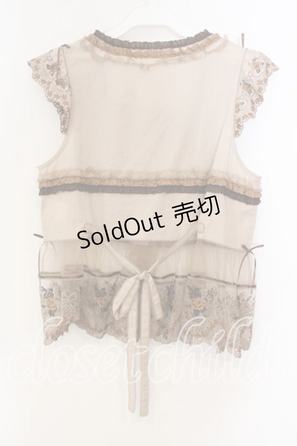 画像5: PINK HOUSE / ロココレース使いベスト  ブラウン O-25-12-15-034-LO-TO-OW-OS (5)