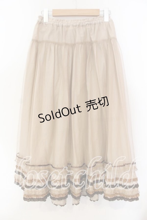 画像5: PINK HOUSE / ロココレース使いスカート  ブラウン O-25-12-15-036-LO-SK-OW-OS (5)