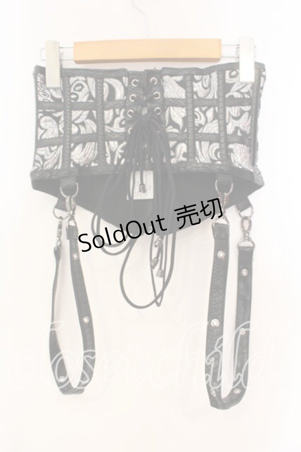 画像3: Qutie Frash / ベルト付きコルセット  シルバー O-25-12-15-037-QU-TO-OW-OS (3)