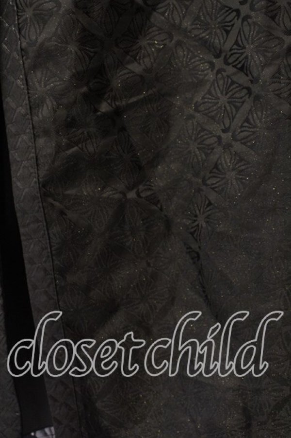 画像3: Qutie Frash / 和柄ワイドパンツ  ブラック O-25-12-15-038-QU-PA-OW-OS (3)