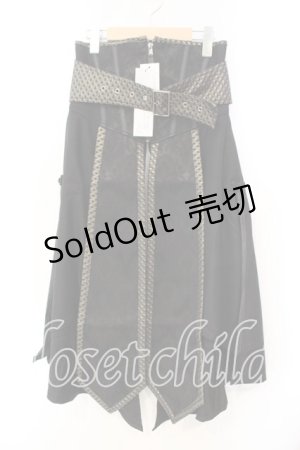 画像: Qutie Frash / ベルトコルセット  ブラック O-25-12-15-040-QU-TO-OW-ZI