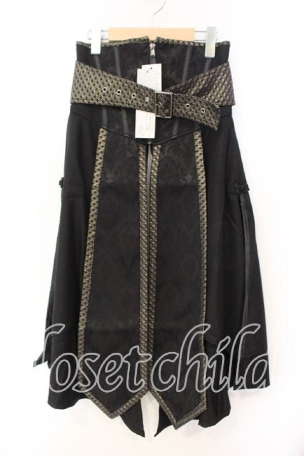 画像1: Qutie Frash / ベルトコルセット  ブラック O-25-12-15-040-QU-TO-OW-OS (1)