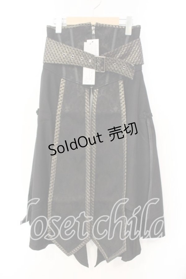 画像1: Qutie Frash / ベルトコルセット  ブラック O-25-12-15-040-QU-TO-OW-ZI (1)