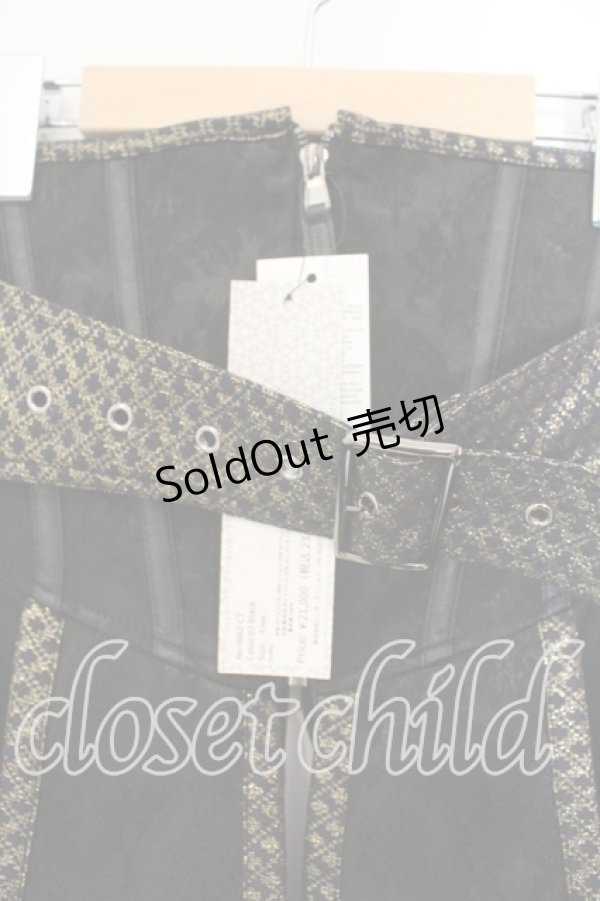 画像2: Qutie Frash / ベルトコルセット  ブラック O-25-12-15-040-QU-TO-OW-ZI (2)