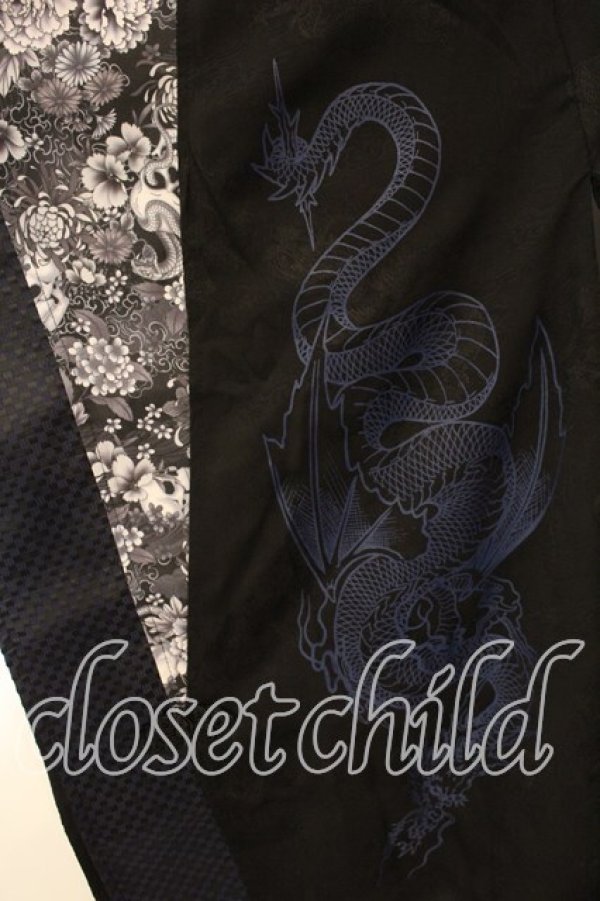 画像3: Qutie Frash / 着物カーデ  ブラック O-25-12-15-041-QU-TO-OW-OS (3)
