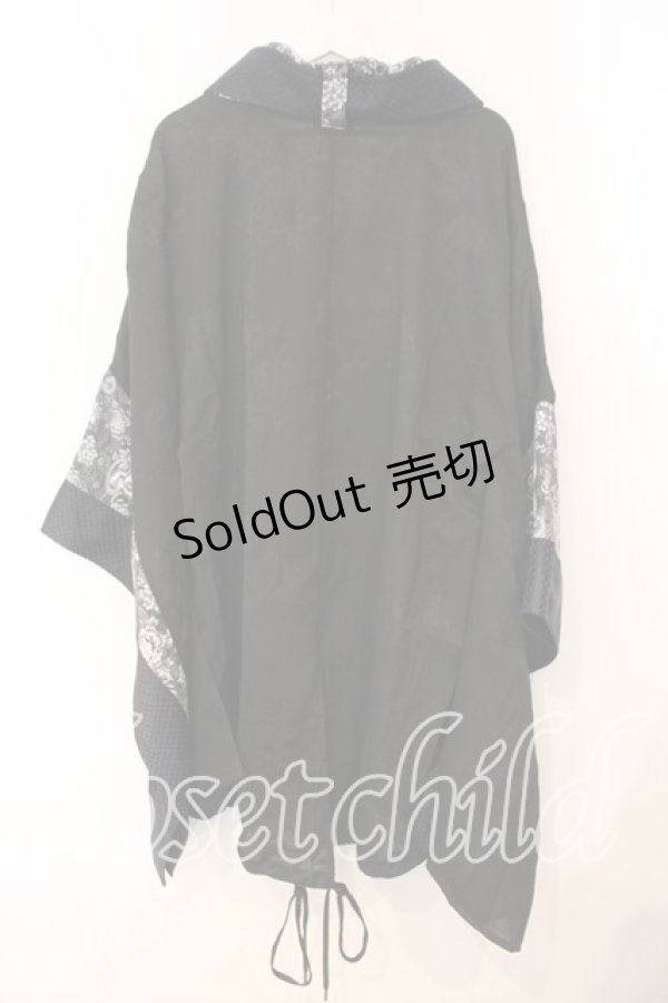 画像5: Qutie Frash / 着物カーデ  ブラック O-25-12-15-041-QU-TO-OW-OS (5)