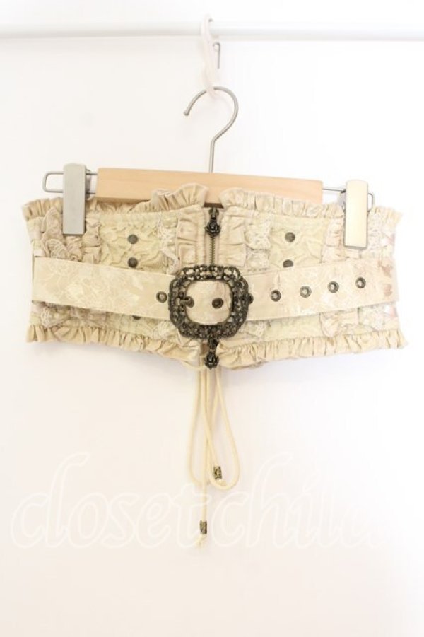 画像1: Hoshibako Works / 藤花集 中華風コルセット  ベージュ O-25-12-15-042-LO-JA-YM-OS (1)