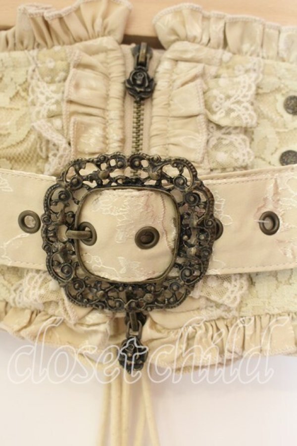 画像2: Hoshibako Works / 藤花集 中華風コルセット  ベージュ O-25-12-15-042-LO-JA-YM-OS (2)