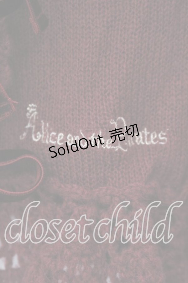 画像3: ALICE and the PIRATES / A/Pモヘアリボンボレロ  ワイン O-25-12-15-043-PA-TO-OW-OS (3)