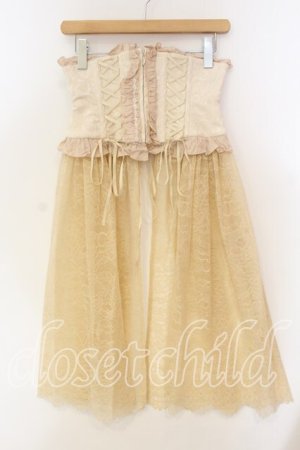 画像: Sheglit / ジャガードレースコルセット M アイボリー O-25-12-15-044-EL-ZA-OW-OS