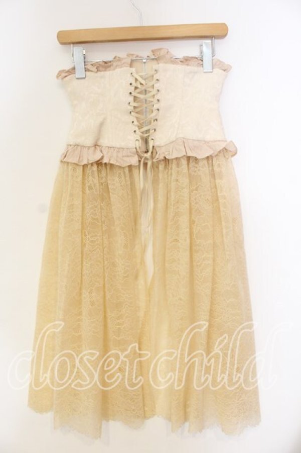 画像5: Sheglit / ジャガードレースコルセット M アイボリー O-25-12-15-044-EL-ZA-OW-OS (5)