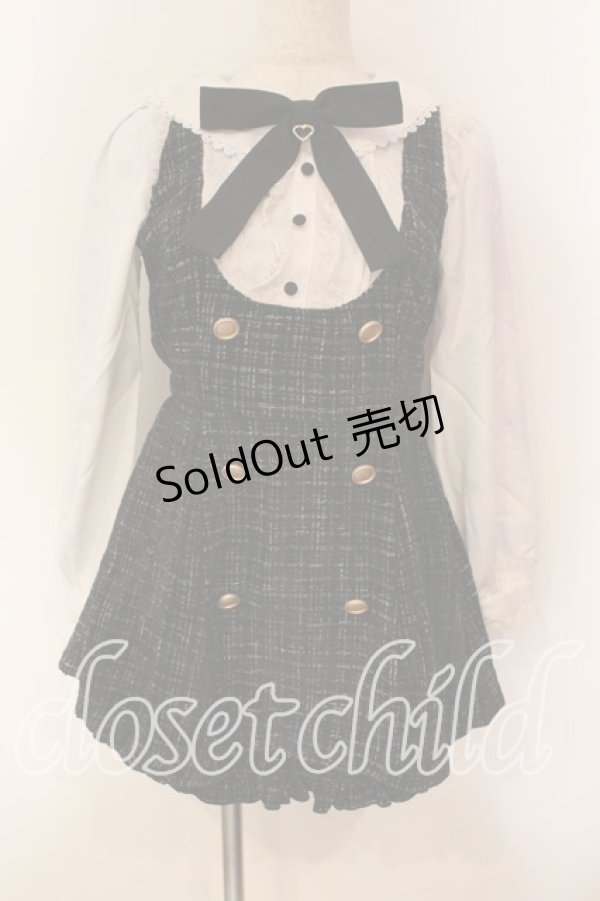 画像1: LIZ LISA / ツイードセットアップ  クロ O-25-12-15-052-LO-OP-OW-OS (1)