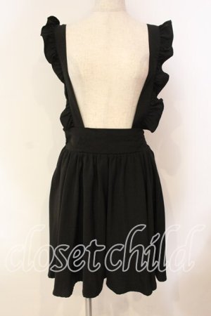 画像: Ank Rouge / フリルサス付きスカート M クロ O-25-12-15-054-CA-SK-OW-OS