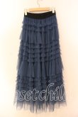 画像2: axes femme POETIQUE / ティアードフリルロングスカート  ブルー O-25-12-15-007-AX-SK-IG-OS (2)