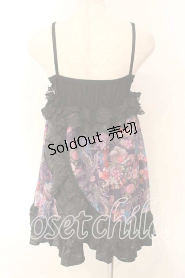 画像4: Qutie Frash / 和柄ベビードール  パープル O-25-12-15-057-QU-OP-OW-ZI (4)