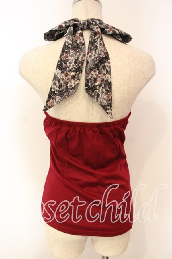 画像3: Qutie Frash / リボンホルターキャミ  レッド O-25-12-15-059-QU-TO-OW-OS (3)