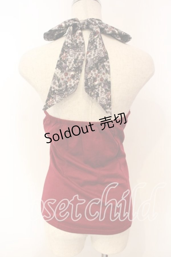 画像3: Qutie Frash / リボンホルターキャミ  レッド O-25-12-15-059-QU-TO-OW-ZI (3)